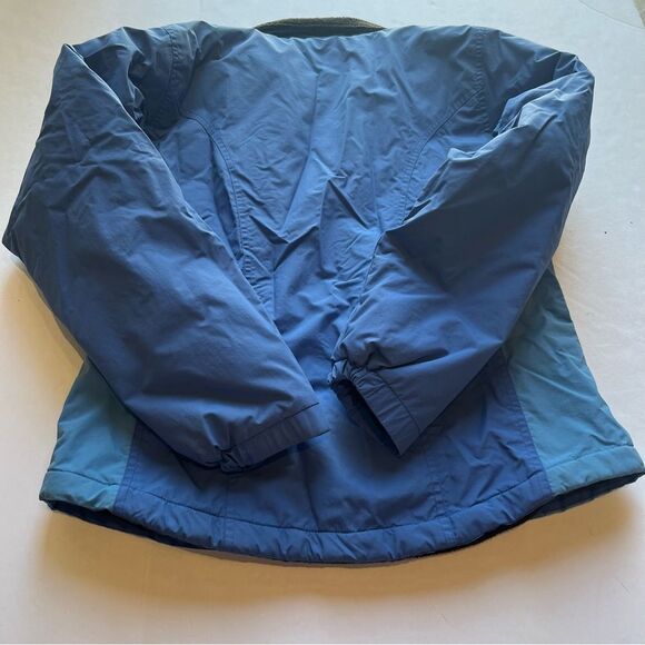 L.L. Bean Women's Winter Jacket Two Tone Blue Fleece Lined Misses Medium - Picture 5 of 9